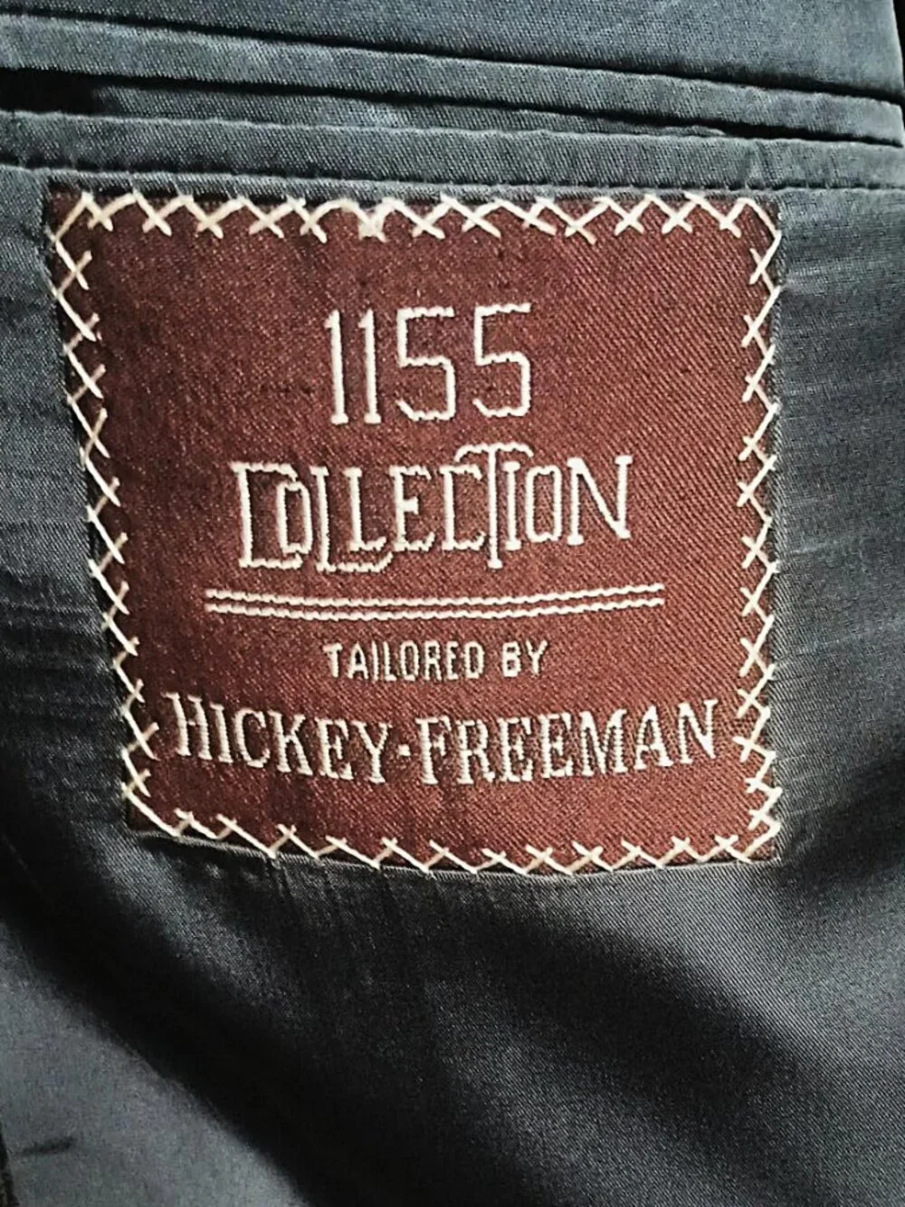 Hickey Freeman 1155 Collection Men Gray 2 Piece Suit 42L